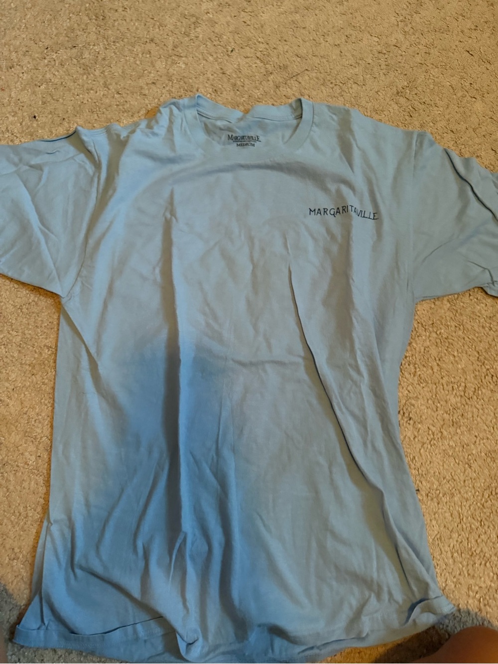 Margaritaville Light Blue Short Sleeve Logo Tee